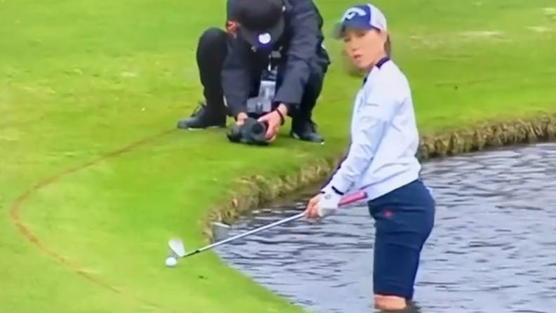 LPGA star has a NIGHTMARE in the water, but what ruling followed?